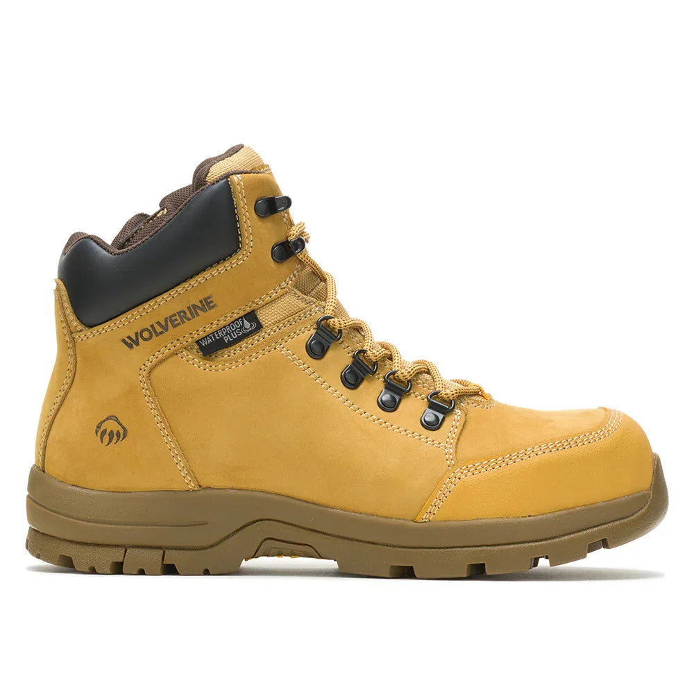 Wolverine Grayson Zip Sided Waterproof Steel Toe Boot - Wheat - RSEA Safety Outlet